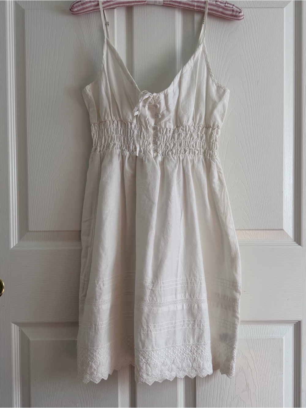 bnwt vintage y2k guess jeans white dress